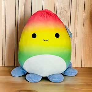 Squishmallows Elodie The Tie Dye Octopus 20” Jumbo Kellytoy Squishmallow Plush